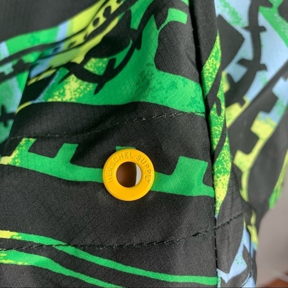 Herschel Hoffman California Fabric Packable lightweight Raincoat Poncho - Picture 11 of 16